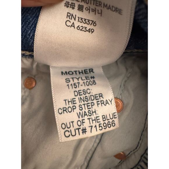 Brand new Mother the insider crop step fray out of the blue 27” - Picture 6 of 7